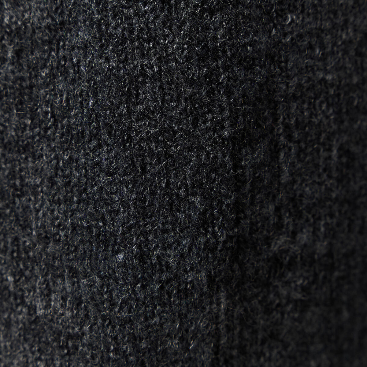Gilet manches longues gris foncé femme