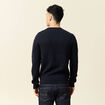 Pull éco-responsable bleu foncé homme