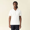 Polo manches courtes ecru homme