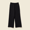 Pantalon large élastiqué noir femme