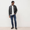 Jeans slim 5 poches longueur 32 denim brut homme