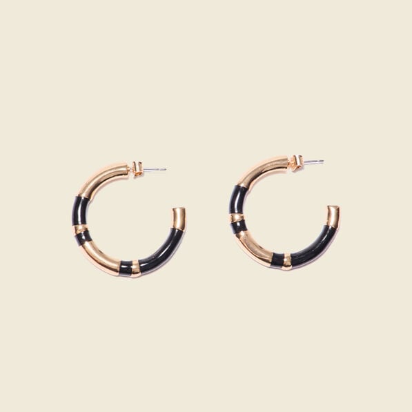 boucles doreilles creoles noir femme Boucles d'oreilles créoles noir femme