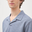 Polo manches courtes bleu gris homme