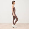 Leggings marron femme