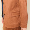 Veste manches longues doubl&eacute;e camel femme