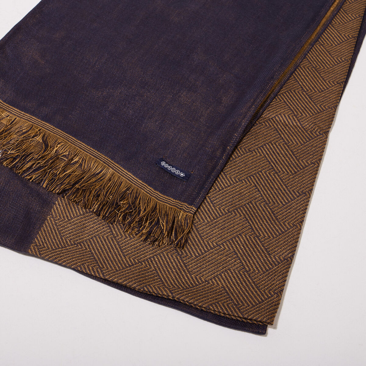Foulard jaune moutarde homme