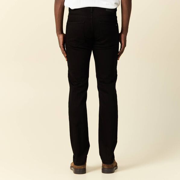 Jeans straight denim noir homme