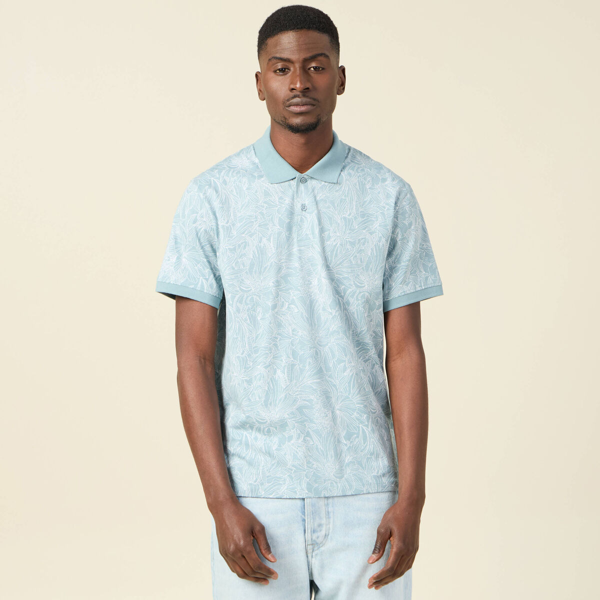 Polo éco-responsable vert homme
