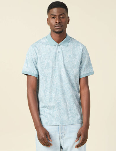 Polo éco-responsable vert homme