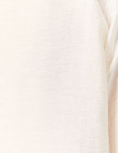 Chemise manches longues ecru femme