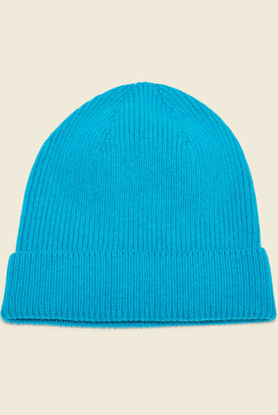Bonnet made in Saint-Malo bleu turquoise femme