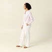 Blouse manches longues rose poudrée femme