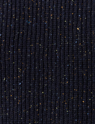 Pull manches longues fabriqué en France bleu marine homme