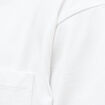 T-shirt droit en coton col ras du cou blanc homme