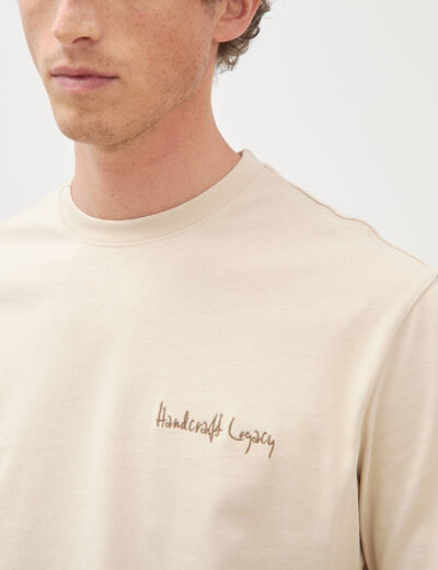 T-shirt en coton sable homme