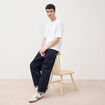 Jeans loose longueur 32 denim brut clean homme
