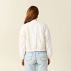 Veste broderie anglaise ecru femme