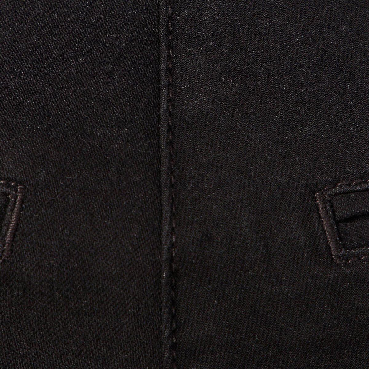 Jeans flare à pont denim noir femme