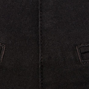 Jeans flare à pont denim noir femme