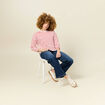 T-shirt manches 3/4 rouge femme
