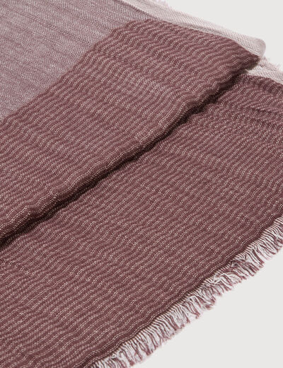 Foulard froiss&eacute; bordeaux homme