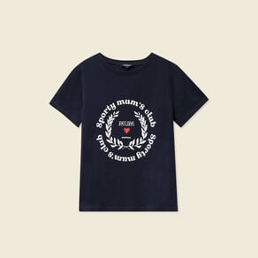 t shirt manches courtes bleu marine femme T-shirt manches courtes bleu marine femme