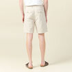 Bermuda droite &agrave; coulisse beige homme