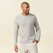 Pull manches longues gris homme
