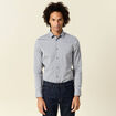 Chemise manches longues gris homme