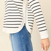 Pull manches longues bleu marine femme