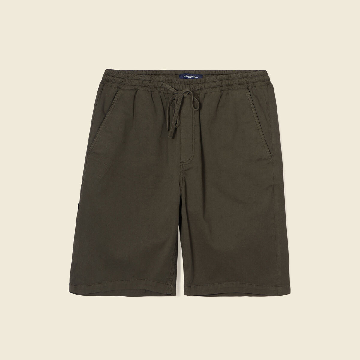 Bermuda droit velours gris foncé homme