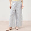Pantalon loose taille standard bleu clair femme