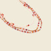 Collier 3 rangs avec perles multicolore femme
