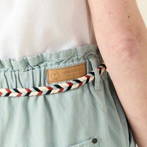 short paperbag ceinture vert pastel femme Short paperbag ceinturé vert pastel femme