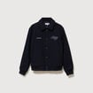 Blouson col classique manches longues bleu marine homme
