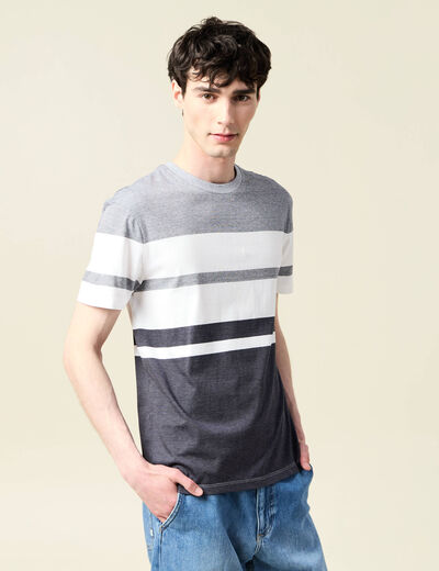T-shirt manches courtes bleu marine homme