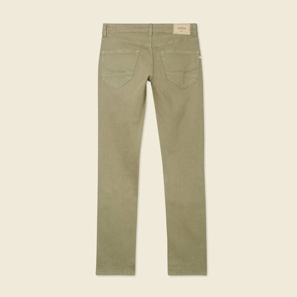 Jeans éco-responsable straight vert kaki homme
