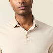 Polo manches longues sable homme