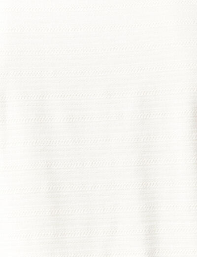 T-shirt manches courtes ecru homme