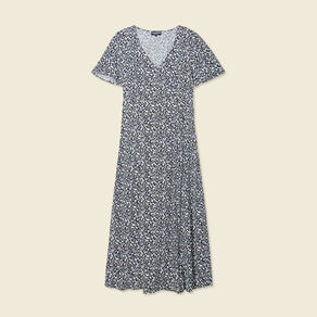 robe longue eco responsable bleu femme Robe longue éco-responsable bleu femme