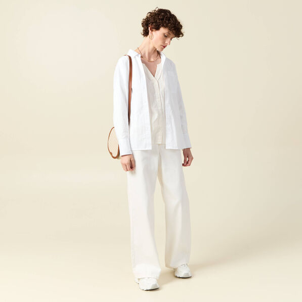 blouse manches longues ecru femme Blouse manches longues ecru femme