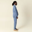Veste blazer cintré bleu foncé homme