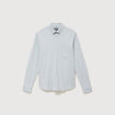 Chemise manches longues col am&eacute;ricain vert clair homme