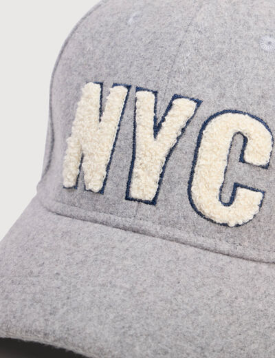 Casquette gris homme