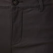 Jeans cargo 7/8ème enduit denim noir enduit femme