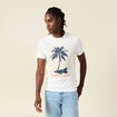 T-shirt manches courtes ecru homme