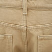 Bermuda en jean coton beige homme