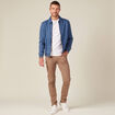 Jeans slim vert kaki homme