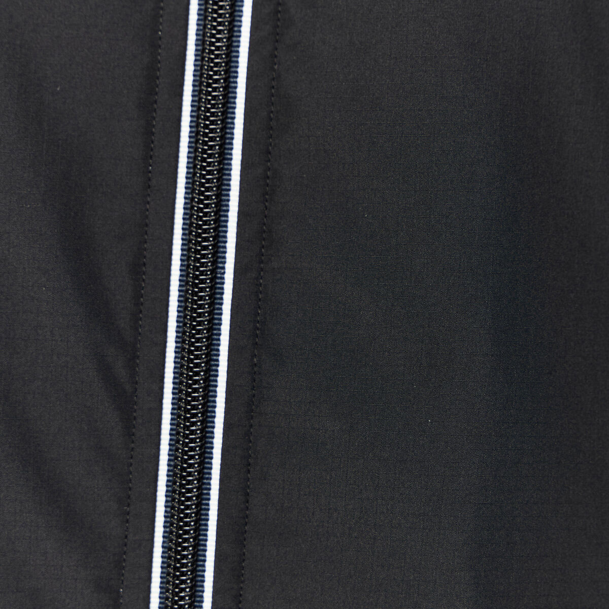 Parka longue droite &agrave; capuche noir homme