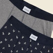 Pack de 2 boxers gris fonc&eacute; homme